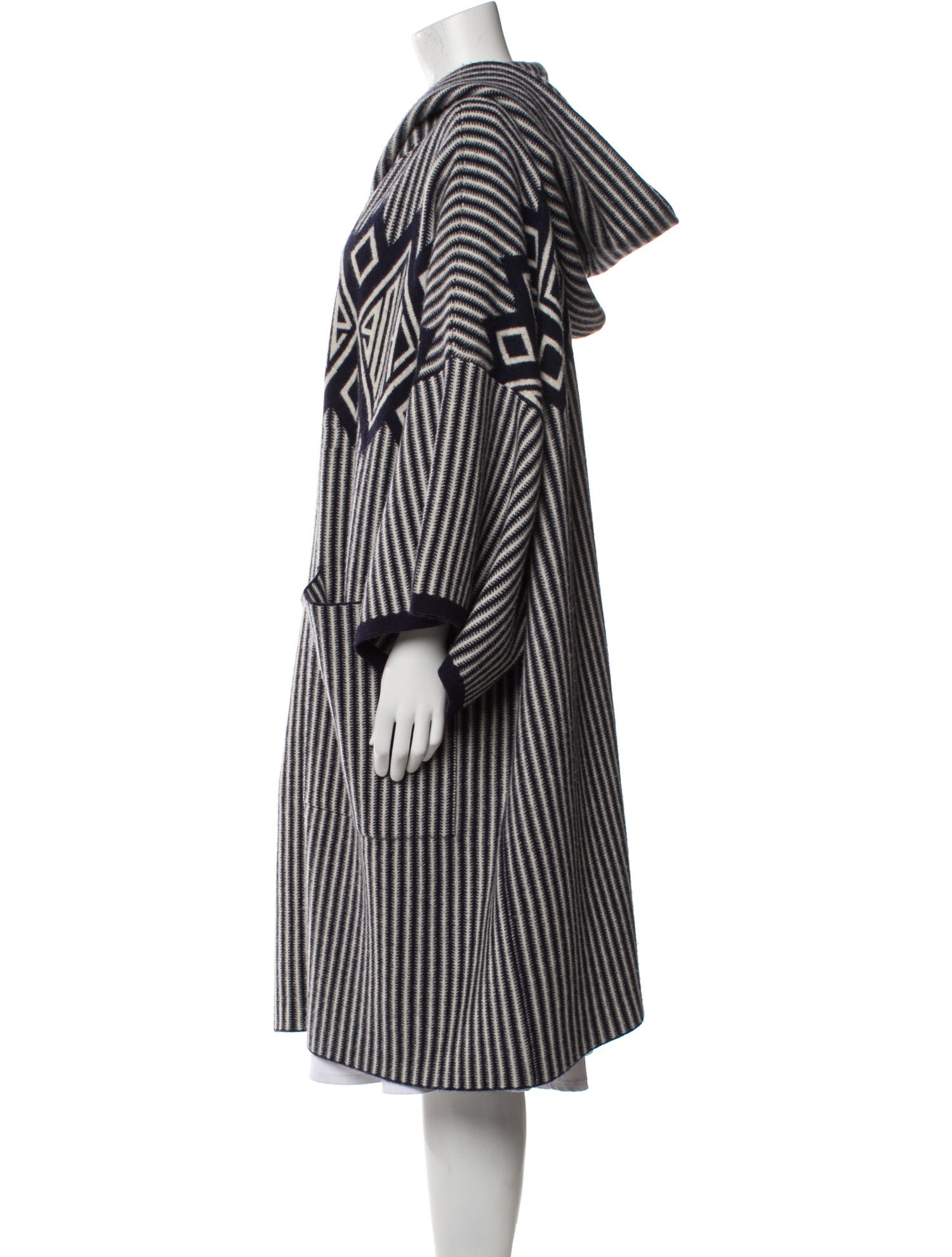 Chloé Wool Striped Coat